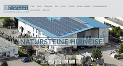 Desktop Screenshot of natursteine-hirneise.de